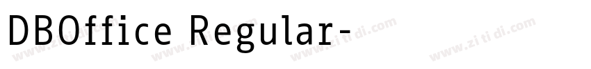 DBOffice Regular字体转换